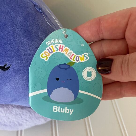 NWT Squishmallow BLUBY Bluberry Fruit Plush Stuffed Animal Toy 8" NEW - Picture 2 of 7